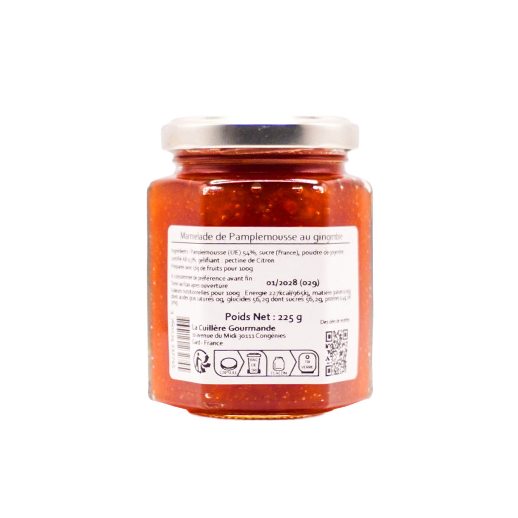 La cuillière gourmande – Confiture Pamplemousse au gingembre