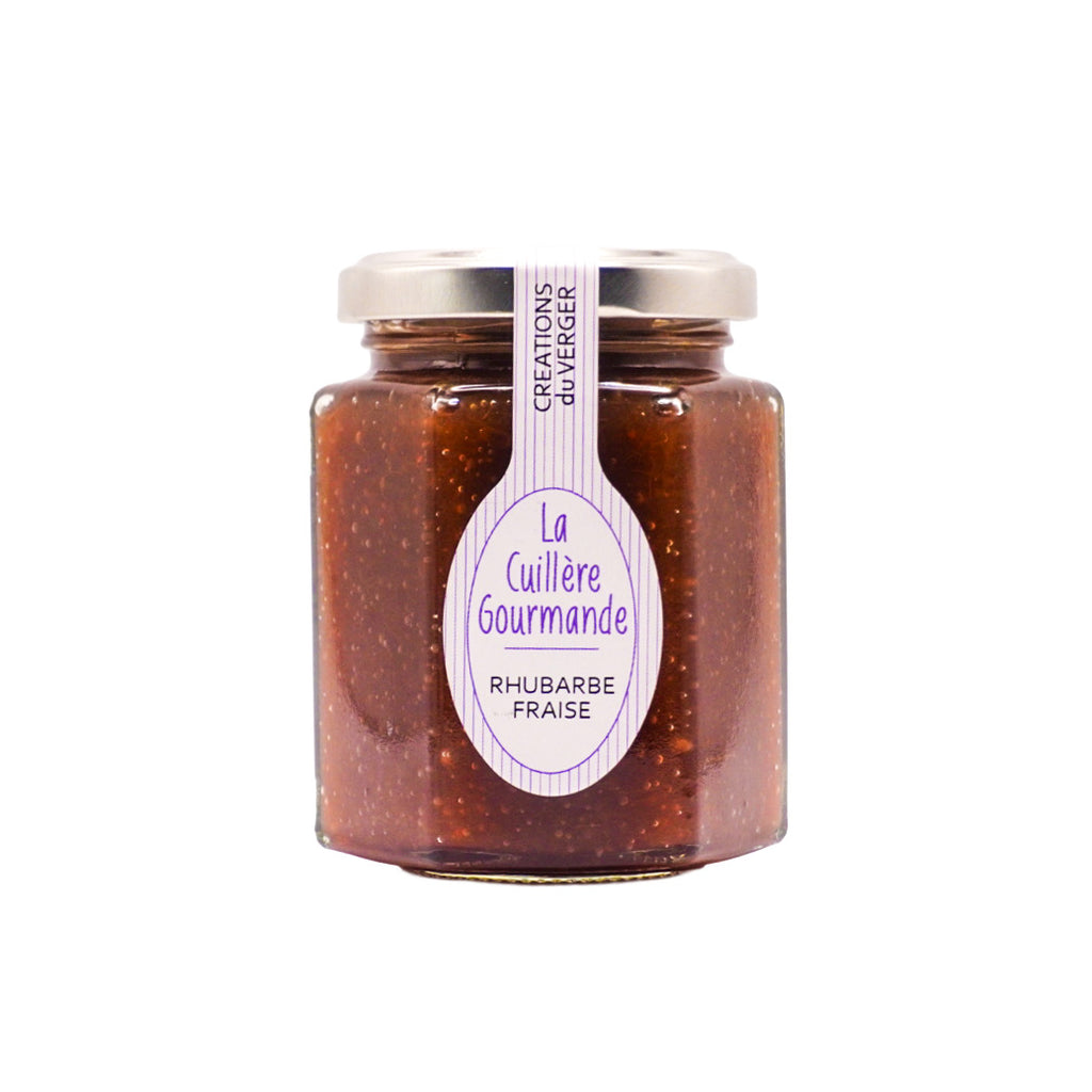 La cuillière gourmande – Confiture Rhubarbe fraise