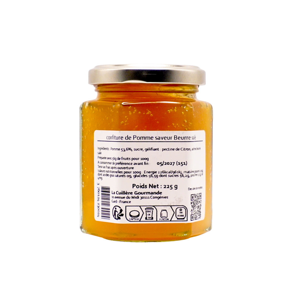 La cuillière gourmande – Confiture Pomme saveur beurre salé