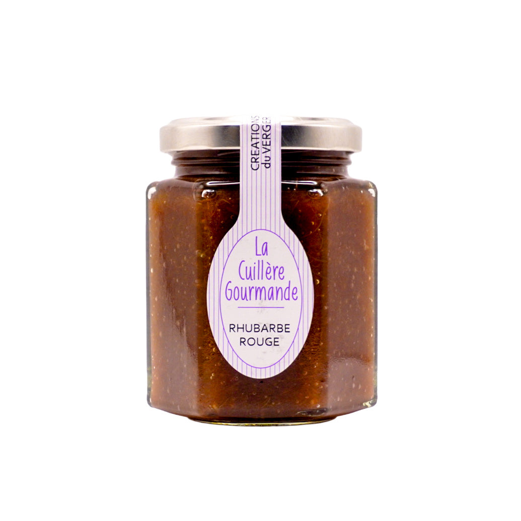 La cuillière gourmande – Confiture Rhubarbe rouge