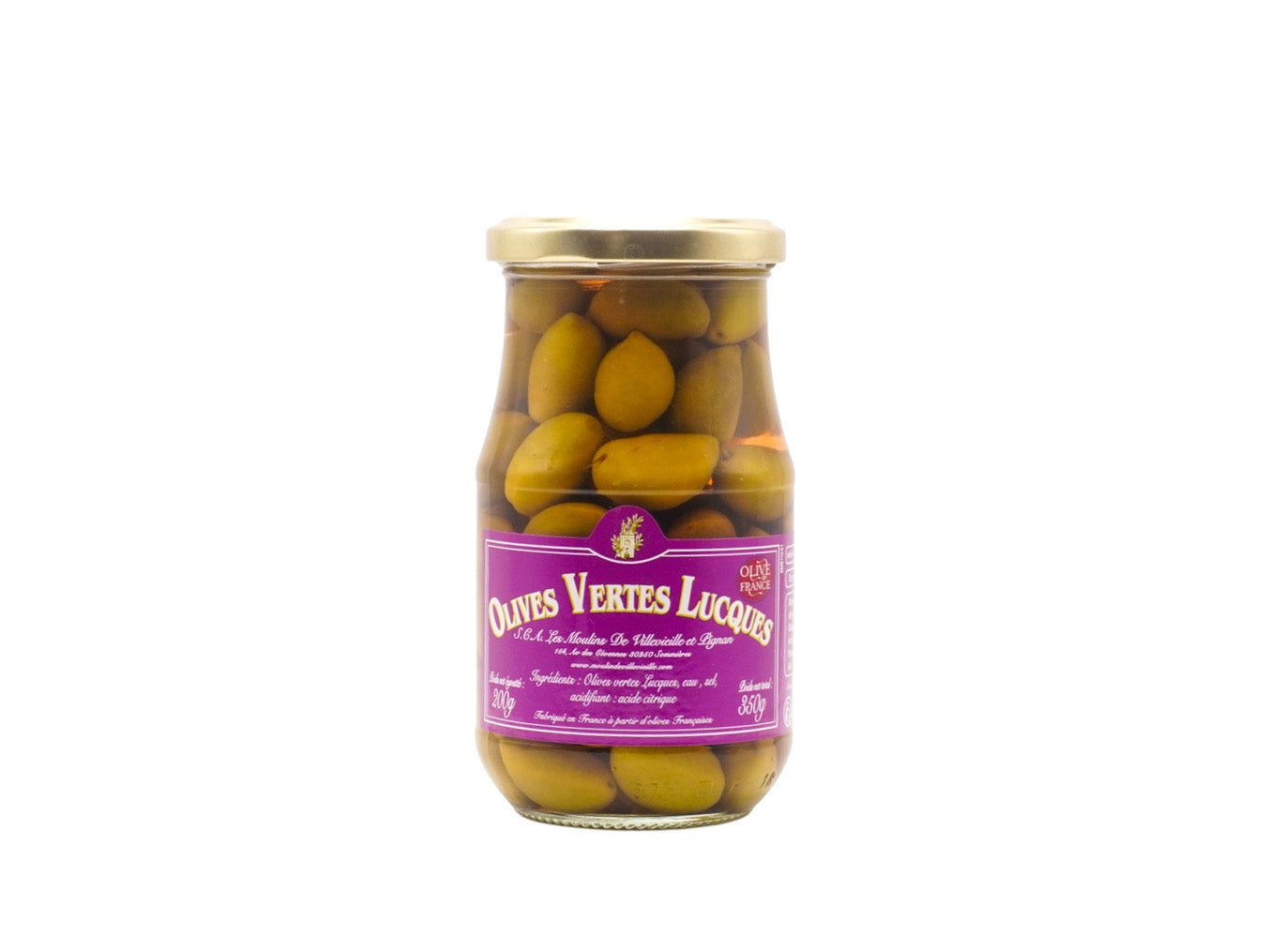Moulin de villevielle – Olives vertes Lucques