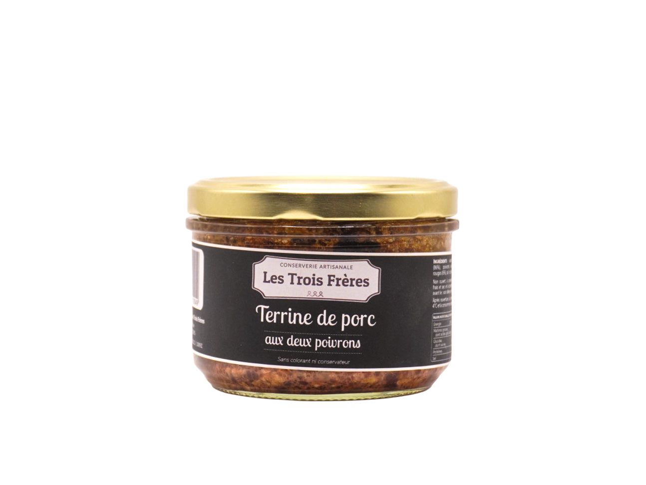 Les trois frères – Terrine de porc aux deux poivrons
