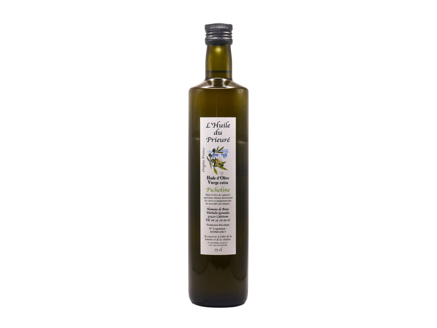 L'Huile d'olive du prieuré – Huile d'olive vierge extra Picholine