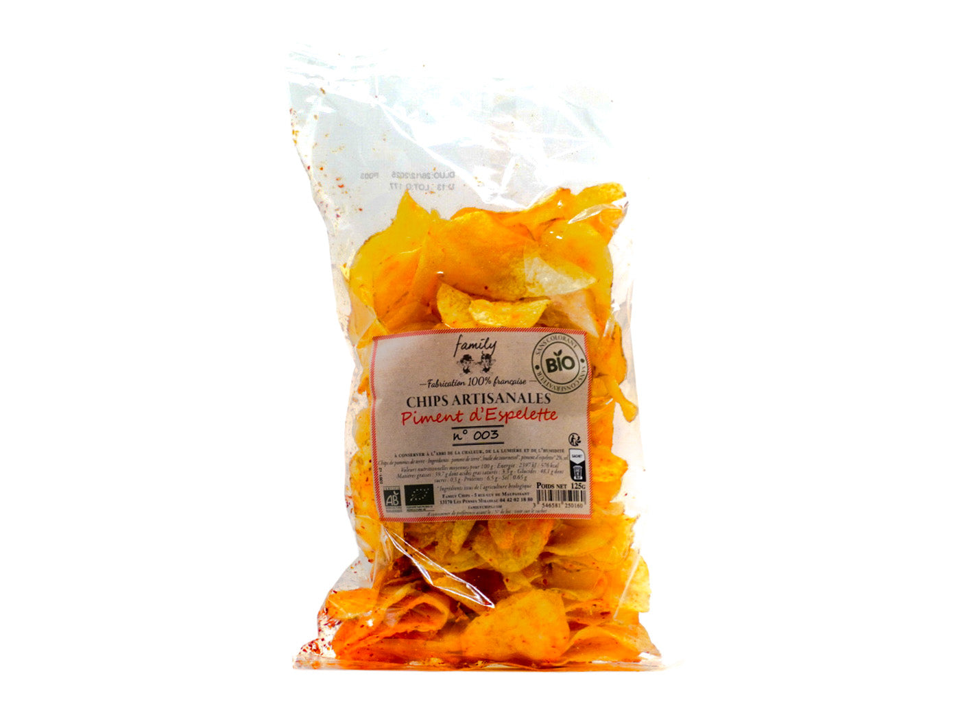 Family chips – Chips artisanales piment d'espelette